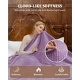 thumbnail image 2 of GARVEE Electric Blanket King Size with Dual Control,90"x100" Soft Flannel Waffle Heated Blankets,4 Heating Levels & 10 Hours Auto Off,Purple, 2 of 8