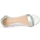 thumbnail image 5 of Sandalias de tacones transparentes con cuña baja y correa en el tobillo para mujer Plateado EE. UU. 10, 5 of 6
