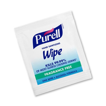 Sanitizing Skin Wipe Purell® Individual Packet Alcohol (Ethyl) Alcohol Scent 1 Count