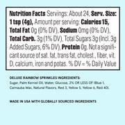 Fancy Sprinkles Deluxe Rainbow Crunchy Sprinkles, Dessert Sprinkles, 3.4 oz