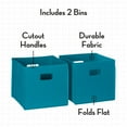 thumbnail image 5 of RiverRidge Kids Book Nook Toy Storage Bench with Cubby Organizers, Cushion and 2 Aqua Bins, 5 of 9