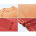 thumbnail image 7 of Xidunhg Men's Rash Guard Long Sleeve Shirt UPF 50 Sun Protection Quick Dry Moisture Wicking Lightweight for Swimming Surfing Outdoor Orange Gradient Red M, 7 of 7