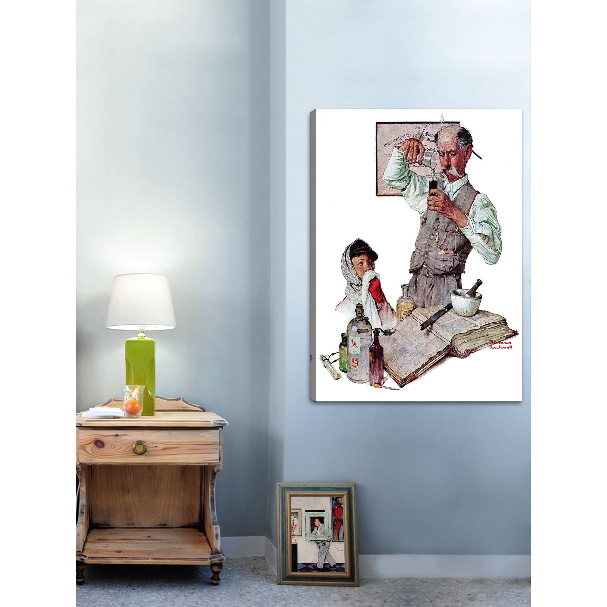 Marmont Hill "Pharmacist" by Norman Rockwell Painting Print on Canvas