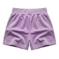 thumbnail image 6 of VBVC Women's Cotton Bermuda Sweat Shorts , Drawstring High Waisted Shorts For Women,Ladies' Knee Length Shorts with Pockets,Purple,XS-2XL, 6 of 7