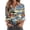 Blue, variant on Floral Design Women's Button Down Long Sleeve Shirt, Classic Collar Casual Top, Comfortable Blouse for Work and Weekend, Seasonal Transition Piece,Light Blue L