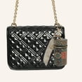 thumbnail image 2 of Unique Bargains 1 Pc Fashion Retro Lipstick Bag Handbag Charm Bag Accessories Brown ["Pattern 9"], 2 of 5