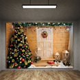 thumbnail image 3 of Fond de Toile de Fond Rectangle Noël Sans Rides Tissu Santa Claus Fond Décor de Fête d'Écran, 3 of 6