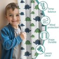 thumbnail image 3 of Blackout Kids Curtains,Monochrome Dinosaur Silhouette Pattern Childrens Insulated Curtains Set Of 2,Bedroom Essentials,Toddler Room Decor 42"x54", 3 of 5