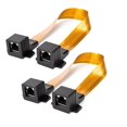 thumbnail image 1 of Yxq Ghost Wire Cable De Puente Ethernet Plano Brida Rj45 Hembra A Hembra Para Adaptador Cat5 O Cat6 Cable Ultradelgado 11,8 Pulgadas 2 Piezas, 1 of 5