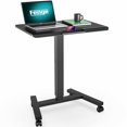 thumbnail image 1 of Fenge Bureau Mobile Debout Hauteur Réglable Poste de Travail Informatique, Bureau Rehausseur d'Ordinateur Portable Roulant, Table d'Appoint pour Lit Canapé, 1 of 6