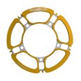 thumbnail image 2 of 1 pieza de plato de bicicleta de carretera redondo estrecho ancho anillo de cadena único BCD 130mm dorado Sharpla plato de bicicleta, 2 of 8