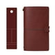 thumbnail image 4 of Cuaderno de cuero A6, soporte para teléfono de estilo Vintage, diario con cuerda, hebilla de cobre, material escolar y de oficina, libro para Suministros de escritura y corrección Vino tinto, 4 of 6