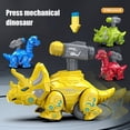 thumbnail image 2 of BAELLERT Press Mechanical Dinosaur Car Toy Push Go Inertial Drive Pull Back Educational Kids Cartoon Dino Truck Vehicle Toy Toddler Boys Girls, 2 of 8
