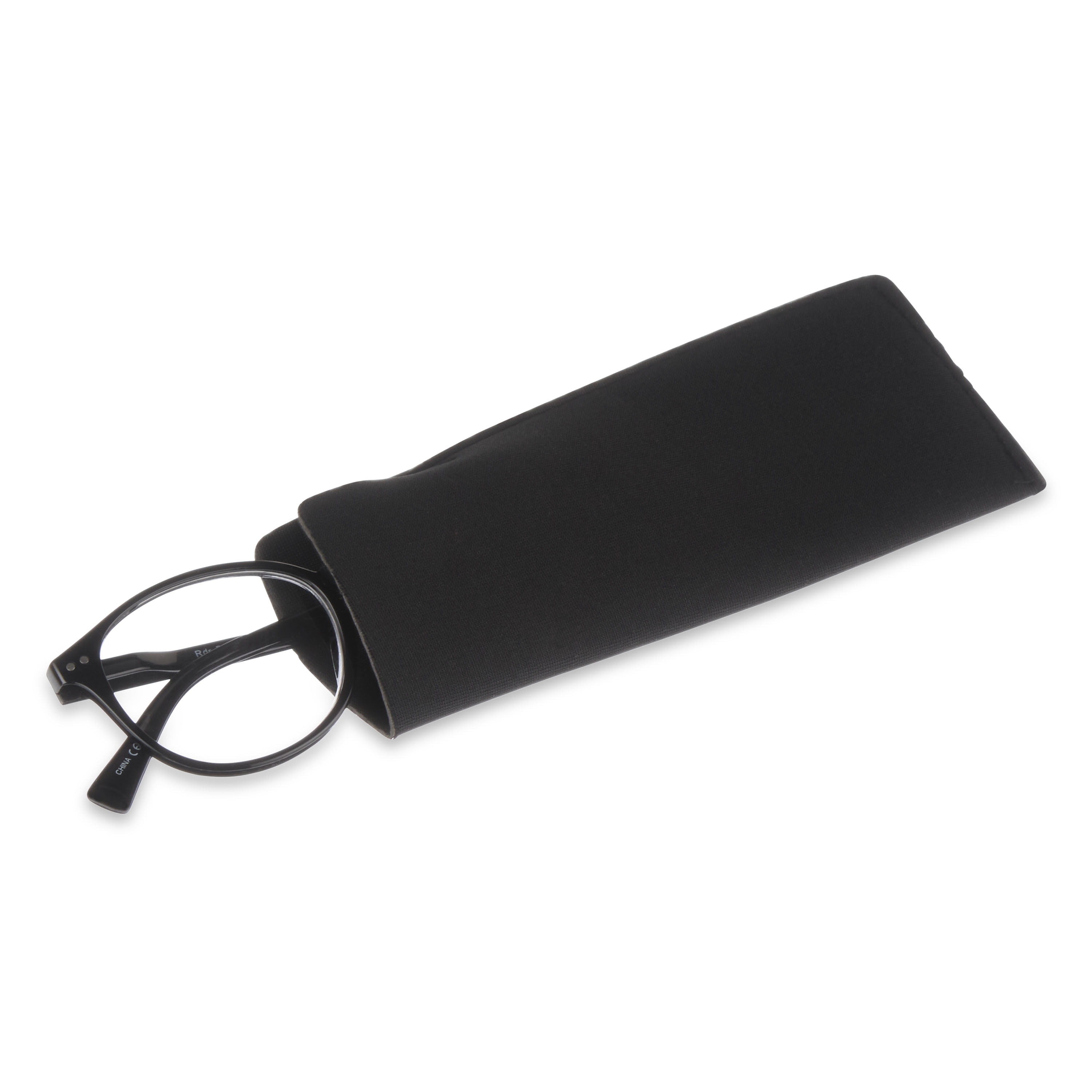 Equate Readers with Case, Black, +1.75