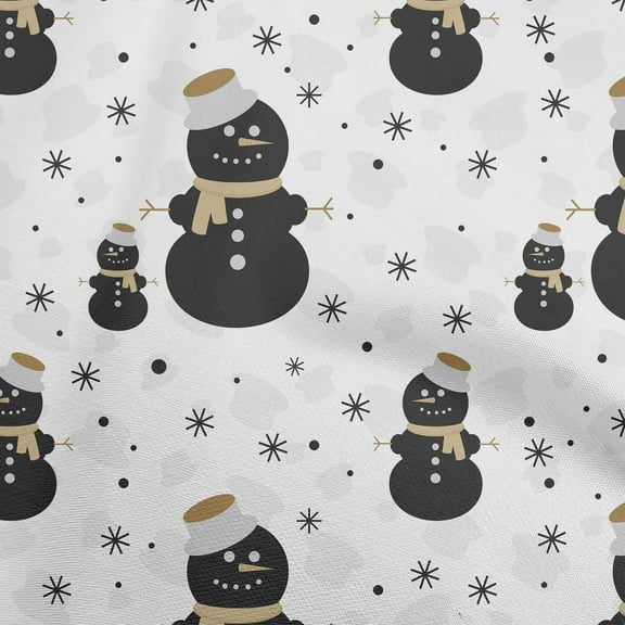 oneOone Polyester Spandex White Fabric Merry Christmas Quilting Supplies Print Sewing Fabric By The Yard 56 Inch Wide