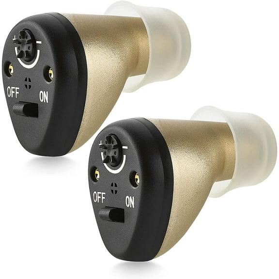 MEDca Rechargeable Hearing Amplifier Pair Left & Right Ear Canal Set