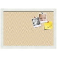 thumbnail image 2 of PinPix ArtToFrames 17x11 Custom Cork Bulletin Board    Poster Board Has a Fabric Style Canvas Finish, Framed in Satin White Frame (PinPix-263), 2 of 5