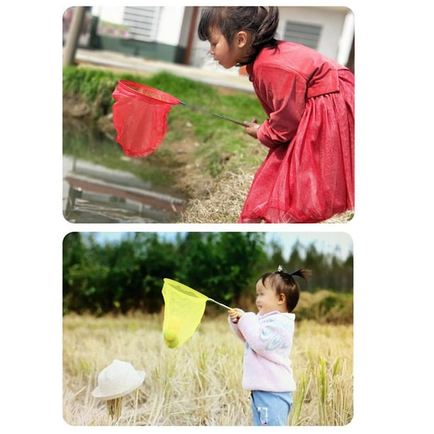 Fishing Nets For Kids And Foldable Bucket Set Colorful Telescopic Butterfly  Net Extendable Fishing Nets(form 37 To 85cm)