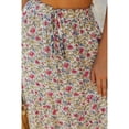 thumbnail image 4 of Jupe Maxi Plissée Taille Haute Élastique à Imprimé Floral Boho pour Femmes, 4 of 6