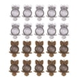 thumbnail image 5 of 20 Sets Tibetan Styles Alloy Owl Pendant Trays Round Blank Bezel with 25mm Glass Cabochon Round Clear Dome Tiles, 5 of 9
