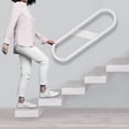 thumbnail image 3 of Wildnix Wall Mounted Handrail, Modern Metal Guard Rail, High Strength Carbon Steel, 400 lbs Capacity for Safety and Comfort, 3 of 6