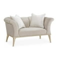 thumbnail image 5 of Michael Amini Yvette Chair and a Half in Porcini Velvet and Champagne Wood Frame, 5 of 15