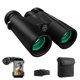 thumbnail image 2 of Binoculares 12X42, binoculares compactos impermeables para observación de aves, senderismo, viajes, adaptador binocular inteligente para fotografía ER, 2 of 5