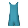 thumbnail image 5 of Girls' Casual Sleeveless Jumpsuits Toddler Girl Summer Clothes Overalls with Side Pockets Adjustable Leg Cute Teen Clothes 11-12 Years Girls Fashion, 5 of 5