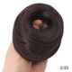 thumbnail image 1 of Moño desordenado 100% real, coleta, moño rizado natural, recogido tipo donut con goma elástica para mujer., 1 of 1