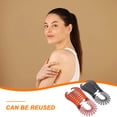 thumbnail image 3 of 4 pinzas de plástico tipo plátano para el pelo, coleteros, peinetas, accesorios para el cabello para mujeres y niñas (negro, café), 3 of 8