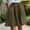 *Army Green, variant on ClodeEU Women's Summer Elastic Waist Ruffle Hem Shorts,Casual Comfy Loose Fit Linen Cotton Shorts with Pockets Army Green,Women's Plus L