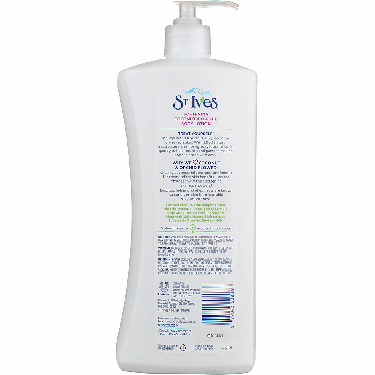 St Ives Softening Coconut and Orchid Body Lotion, 21 Oz - image 2 of 2