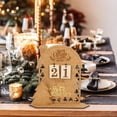 thumbnail image 4 of Calendario de Adviento de madera para Navidad, decoración de Cuenta Regresiva para el hogar, adorno de mesa de Navidad, regalo artesanal de Año Nuevo, 2023, 4 of 4