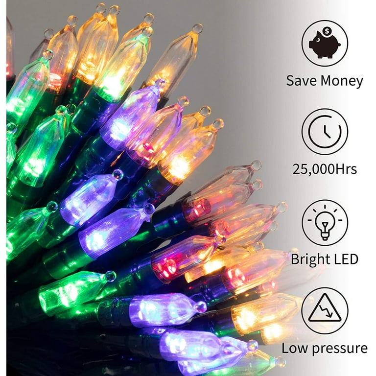 Battery Operated Fairy Lights With Remote 8 Different Modes Timer Setting.  Runs on AA Batteries. Can Be Used Outdoors weatherproof. 