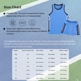 thumbnail image 3 of inlzdz Kids Boys Girls Basketball Jerseys Outfit Tracksuit Sleeveless Tank Top with Shorts Sport Suit Navy Blue 3XS, 3 of 3