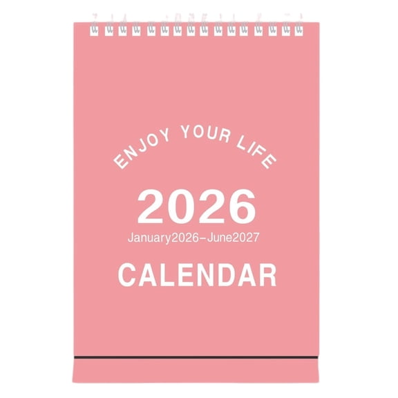 Gnwei 2026 Desk Calendar Small Desktop Flip Standing Calendars, 2026 Desk Calendar Sustainable Paper Home Wall Decor Modern Design Monthly Planning Organizer for Kitchen Office