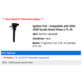 thumbnail image 2 of Ignition Coil - Compatible with 2006 - 2008 Suzuki Grand Vitara 2.7L V6 2007, 2 of 2