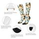 thumbnail image 3 of Fotbe Butterflies Calcetas Divertidas Estampadas para Hombre y Mujer, Calcetas de Algodón hasta la Rodilla para Caminar, Correr, Enfermería y Embarazo, 3 of 6