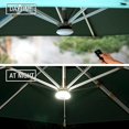 thumbnail image 4 of Luces de sombrilla recargables, luces de paraguas inalámbricas Bluetooth, 8 colores cambiantes, para patio al aire libre, camping, bandera nacional, luz de atmósfera, 4 of 5