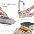 thumbnail image 4 of Placemats Set of 6, Wildflowers Woven Placemat, Linen Place Mats for Kitchen/Dining Tables, Spring Watercolor Tulip Floral Leaf Grey Plaid Washable Table Mats for Party, 4 of 8