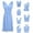 Light Blue, variant on Women's Multi-Way Convertible Backless Dress with Tie Detail â Versatile Sleeveless Dress for Party, Clubwear & Summer Outings â Infinity Style Short Dress (S-XL)