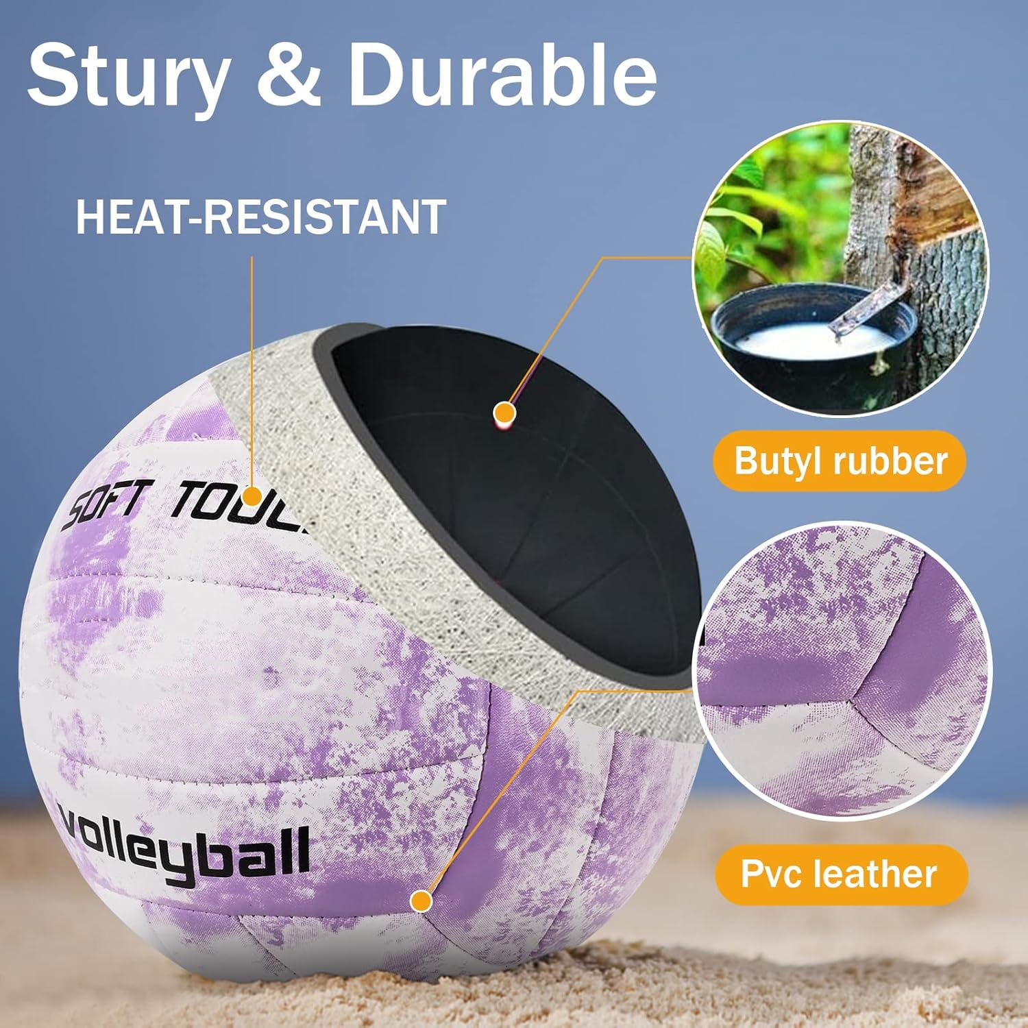 Volleyball Official Size, Soft Touch Volleyballs for Indoor Outdoor Play