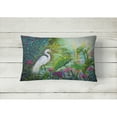 thumbnail image 2 of Carolines Treasures PPD3023PW1216 Testing the Waters Heron Canvas Fabric Decorative Pillow, 12H x16W, multicolor, 2 of 4