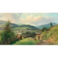 thumbnail image 3 of Carl Franz Emanuel Haunold 18x12 Black Modern Framed Museum Art Print Titled - A View of Radstadt Im Pongau, 3 of 5