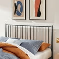 thumbnail image 4 of Modway Adair Spindle Metal Queen Platform Bed in Charcoal, 4 of 10