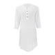 thumbnail image 1 of Vestido de algodón y lino con cuello redondo y manga larga con botones para mujer - Lino, corte holgado - Tallas S-XXXL, informal para todas las estaciones, 1 of 2