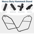 thumbnail image 5 of SUNCREAT Universal Steel Hammock Stand Only, Heavy Duty Hammock Stand, Fits 2 Person Hammock 9 to 14 Feet Long, 475-Pound Capacity, Patent Pending, Black, 5 of 8