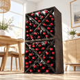Solid Tech Countertop Wine Racks Countertop Solid Wood Stackable Storrustic Retro Cube 48 ...