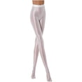 thumbnail image 1 of MSemis Womens Shiny Oil Footed Pantyhose Long Leggings Fitness Workout Sports Tights Yoga Pants, 1 of 7