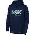 thumbnail image 2 of Youth Fanatics Deep Sea Blue Seattle Kraken Authentic Pro Pullover Hoodie, 2 of 3